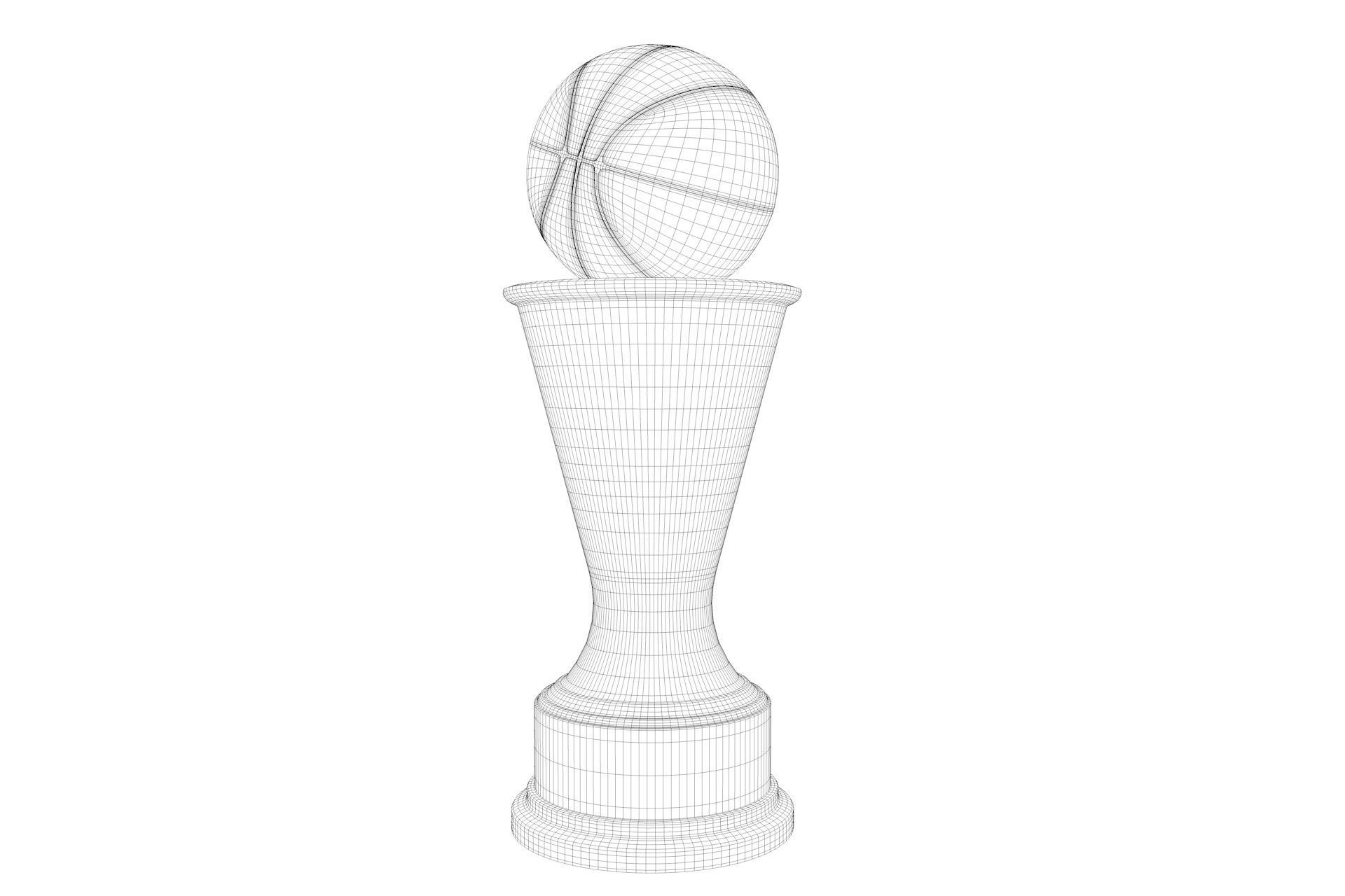 Most Valuable Player Award Trophy 3D model_5