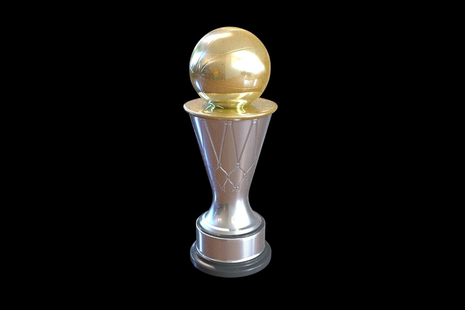 Most Valuable Player Award Trophy 3D model_4