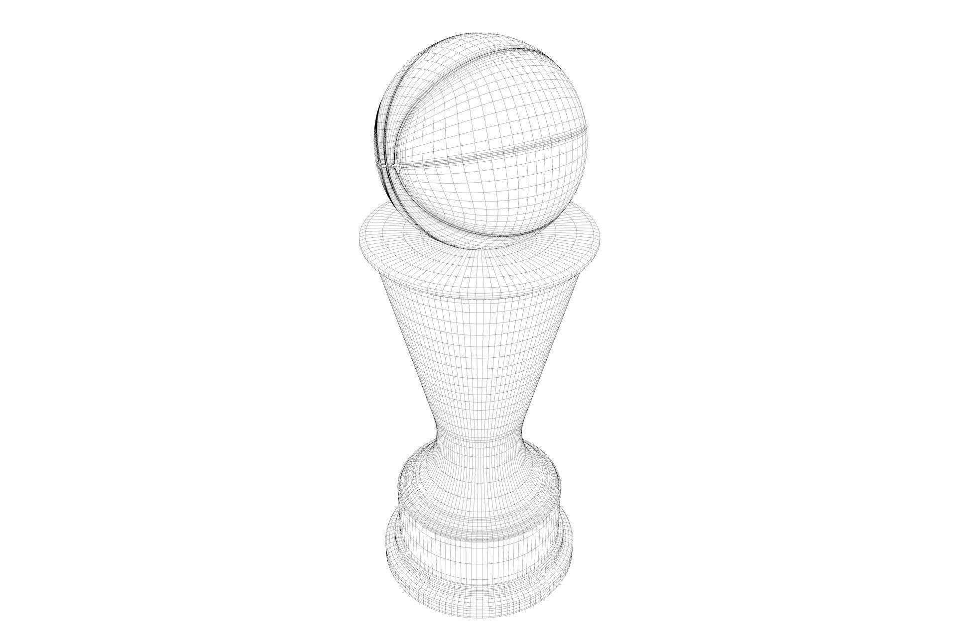Most Valuable Player Award Trophy 3D model_6