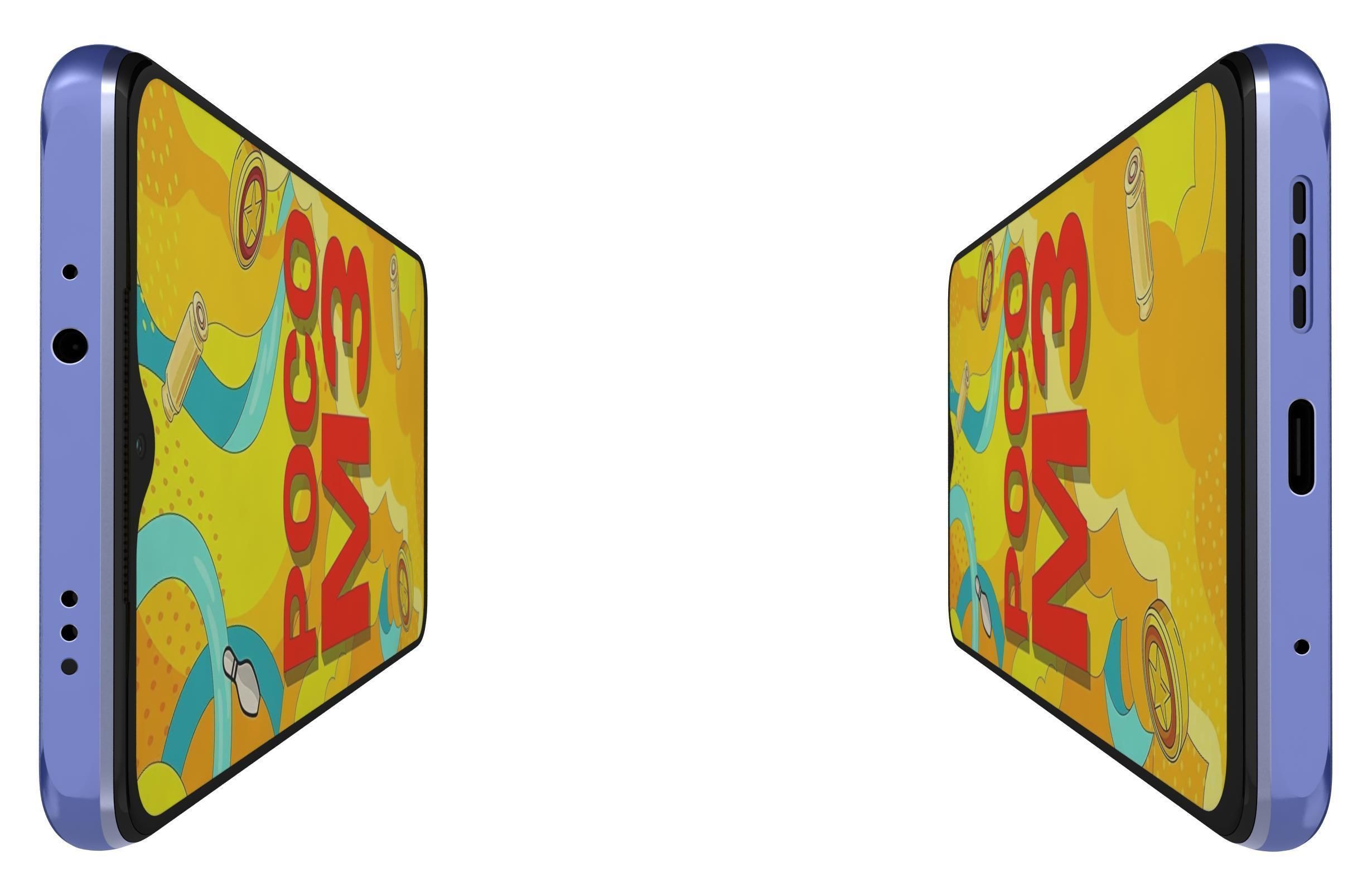 Xiaomi Poco M3 Blue 3D model_9