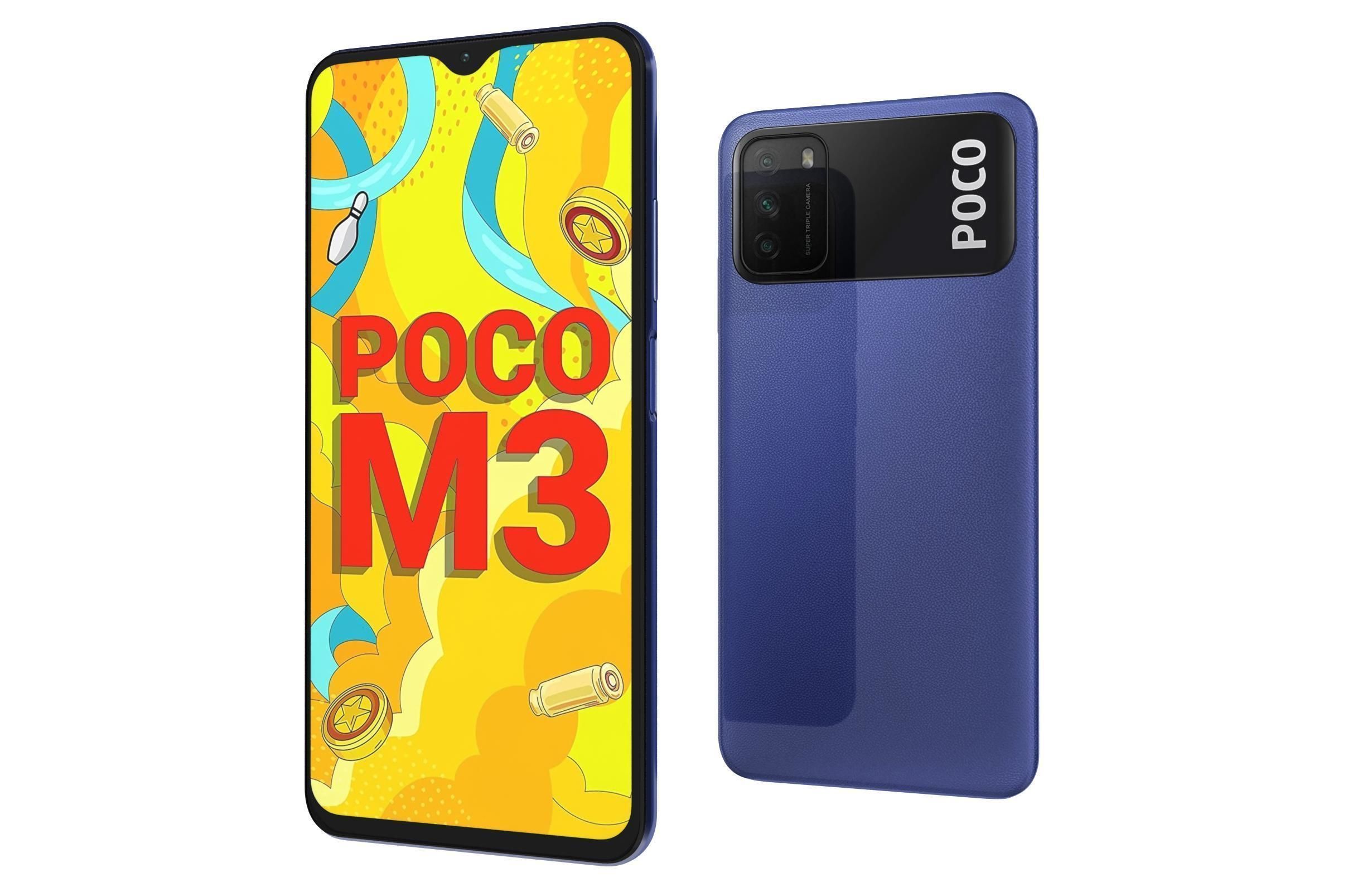 Xiaomi Poco M3 Blue 3D model_6