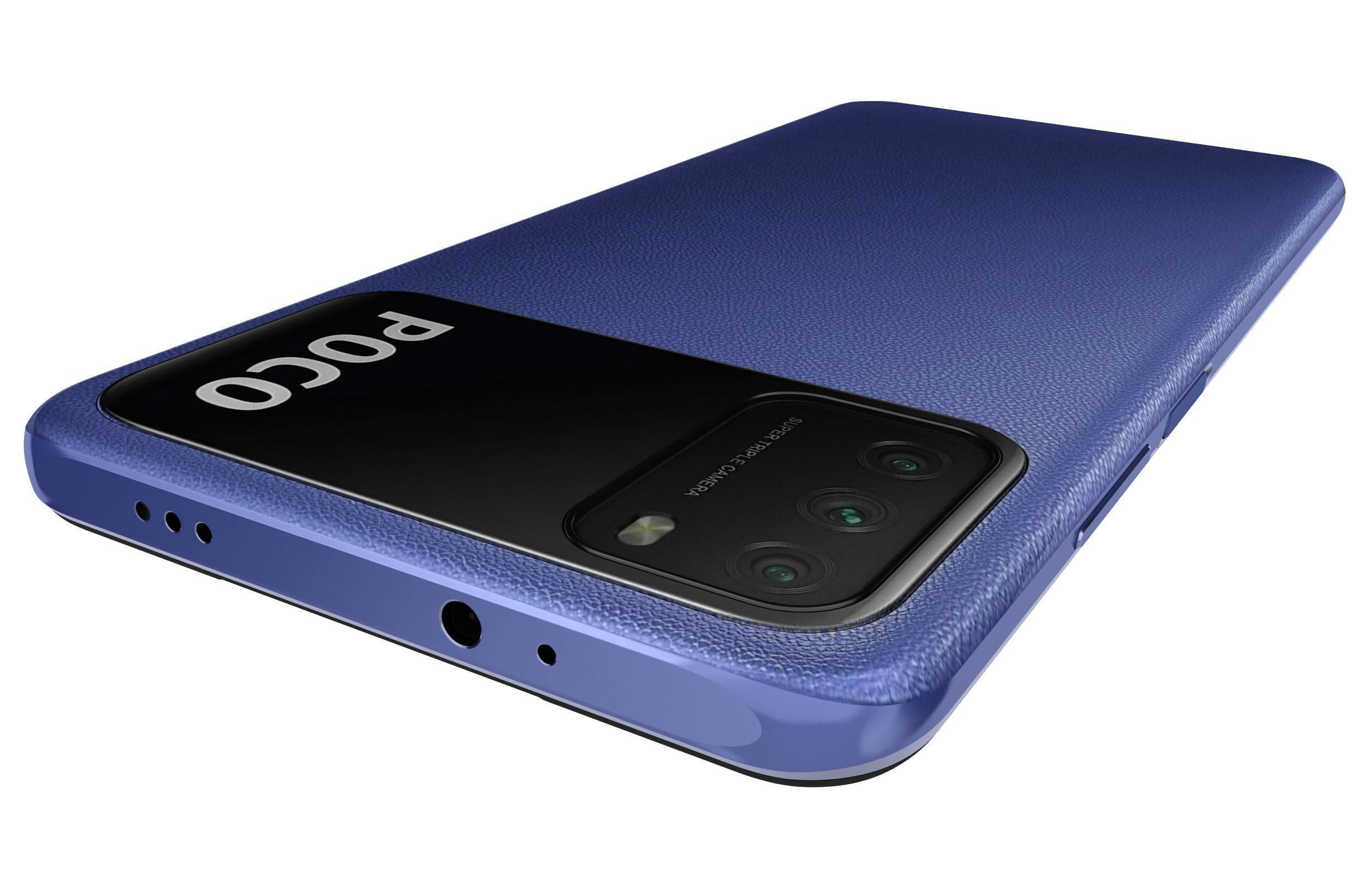 Xiaomi Poco M3 Blue 3D model_14