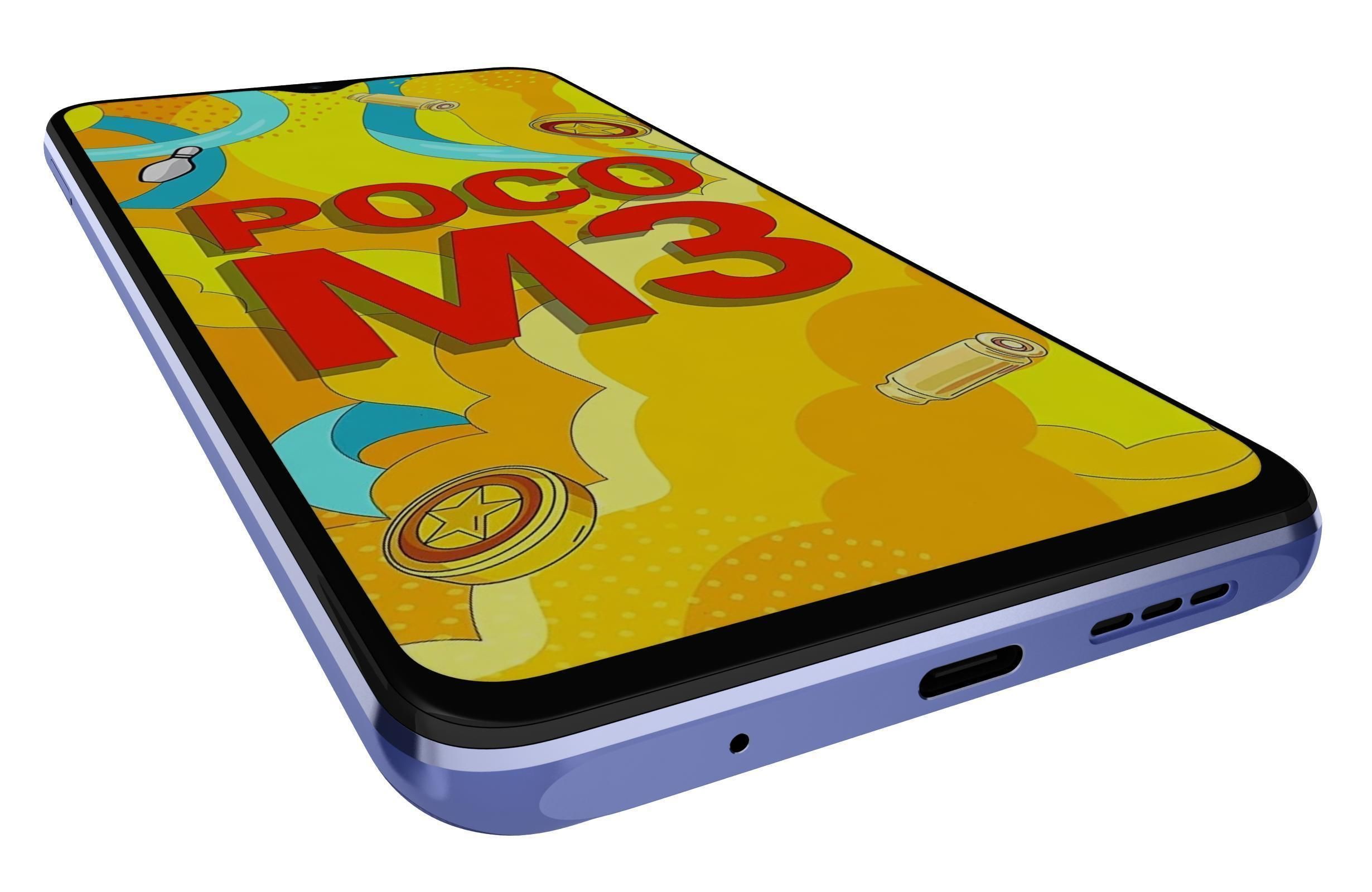 Xiaomi Poco M3 Blue 3D model_13