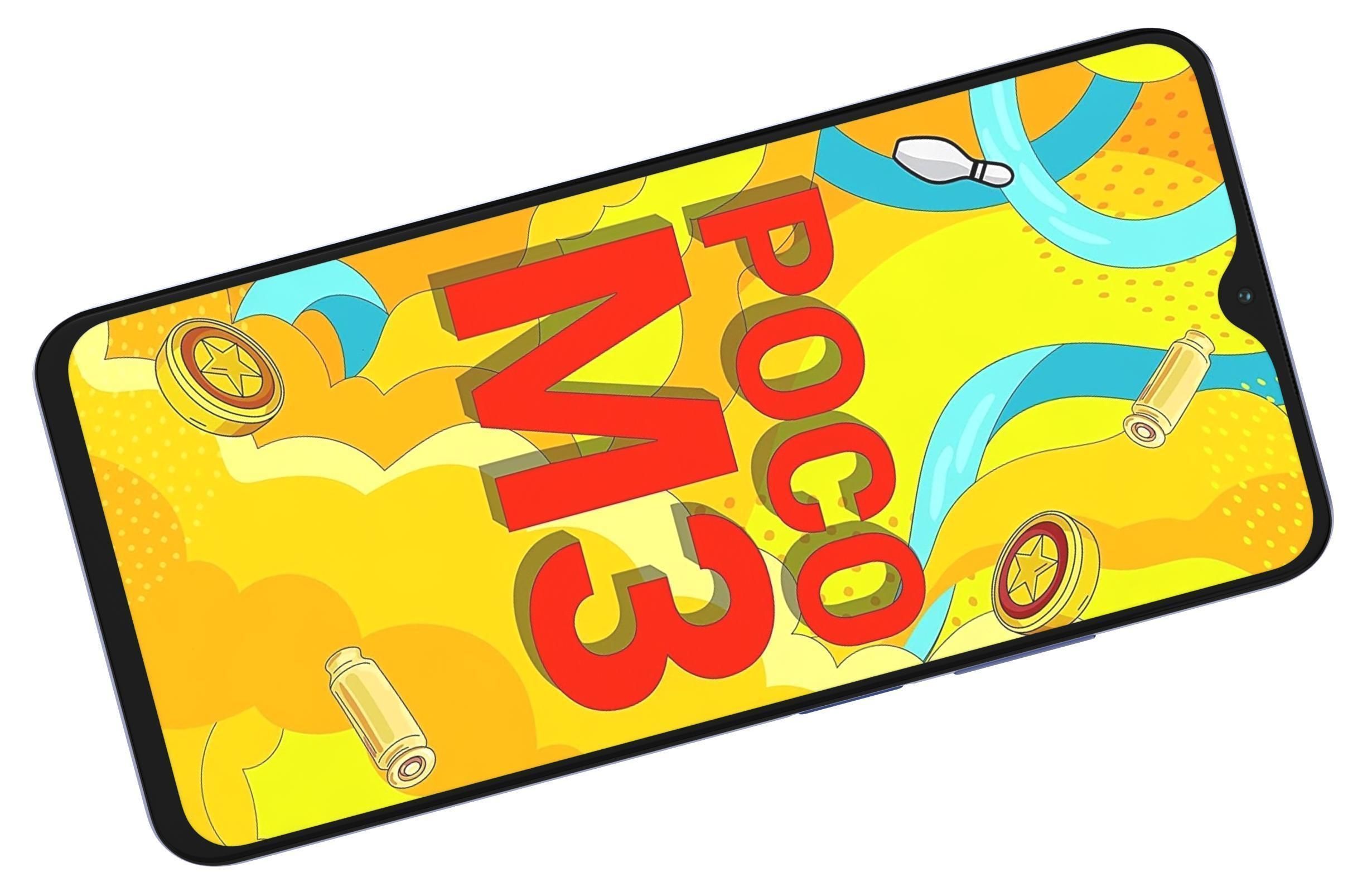 Xiaomi Poco M3 Blue 3D model_10