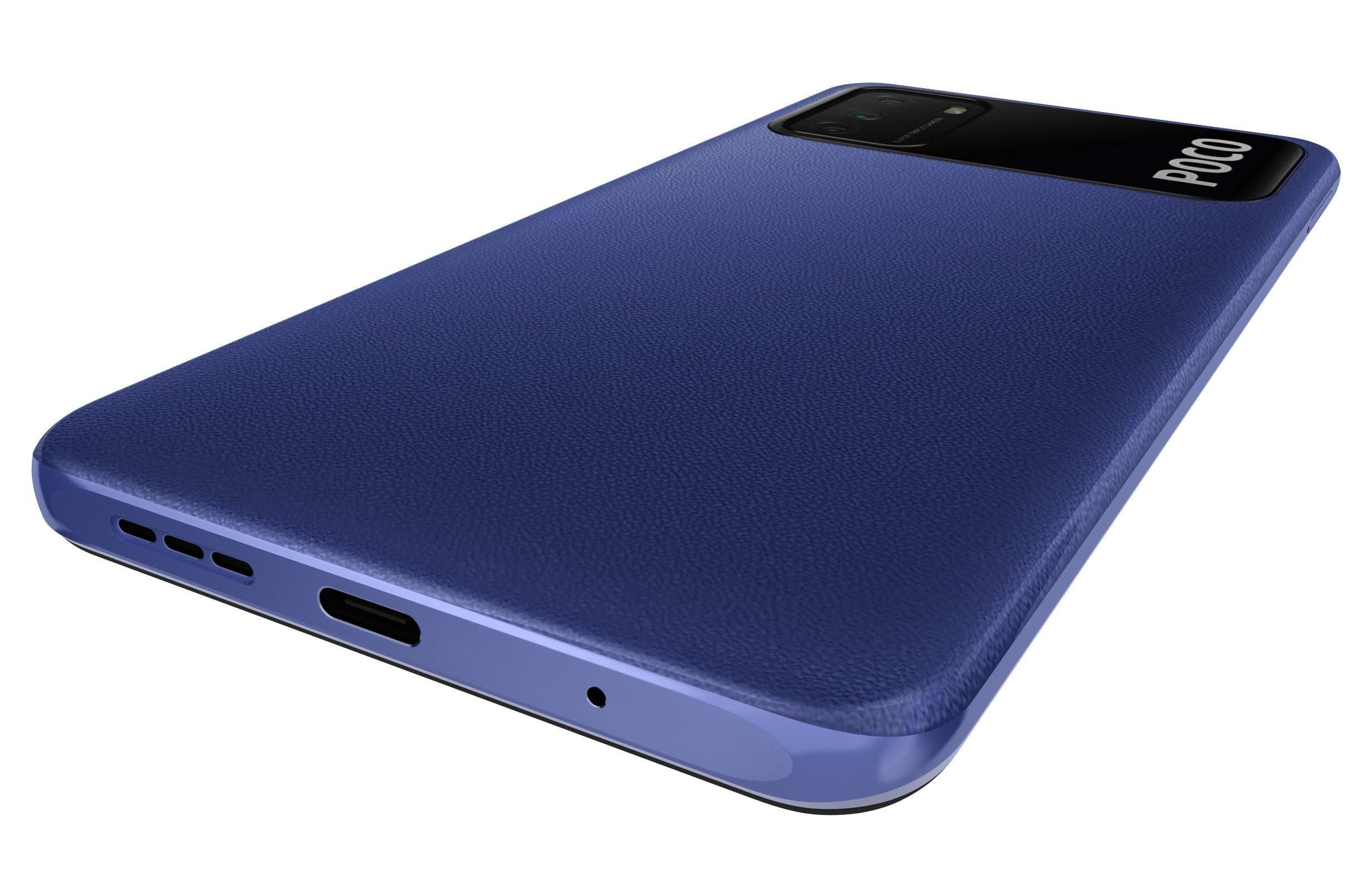 Xiaomi Poco M3 Blue 3D model_15