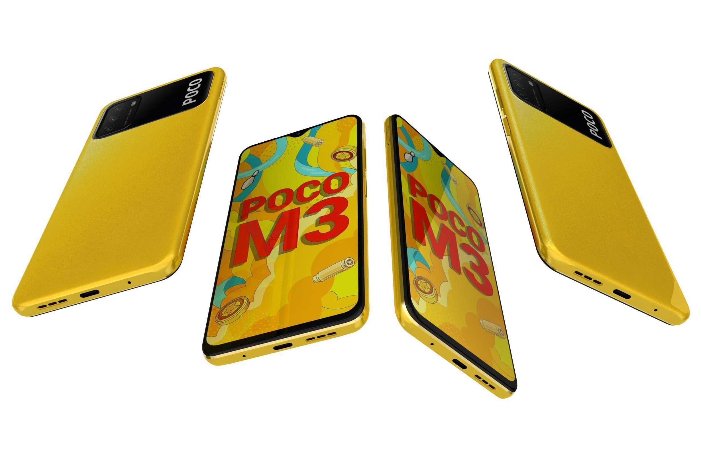 Xiaomi Poco M3 All Colors 3D model_9