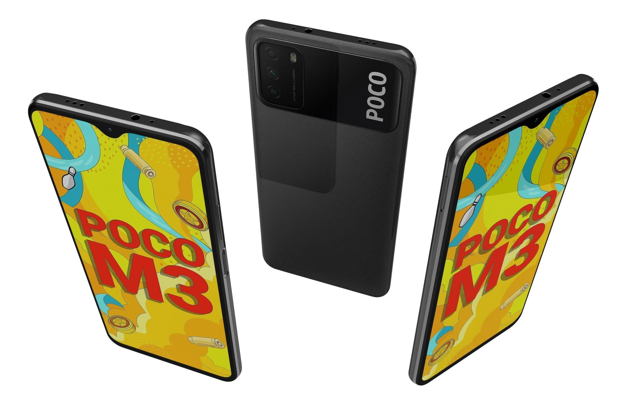 Xiaomi Poco M3 All Colors 3D model_2