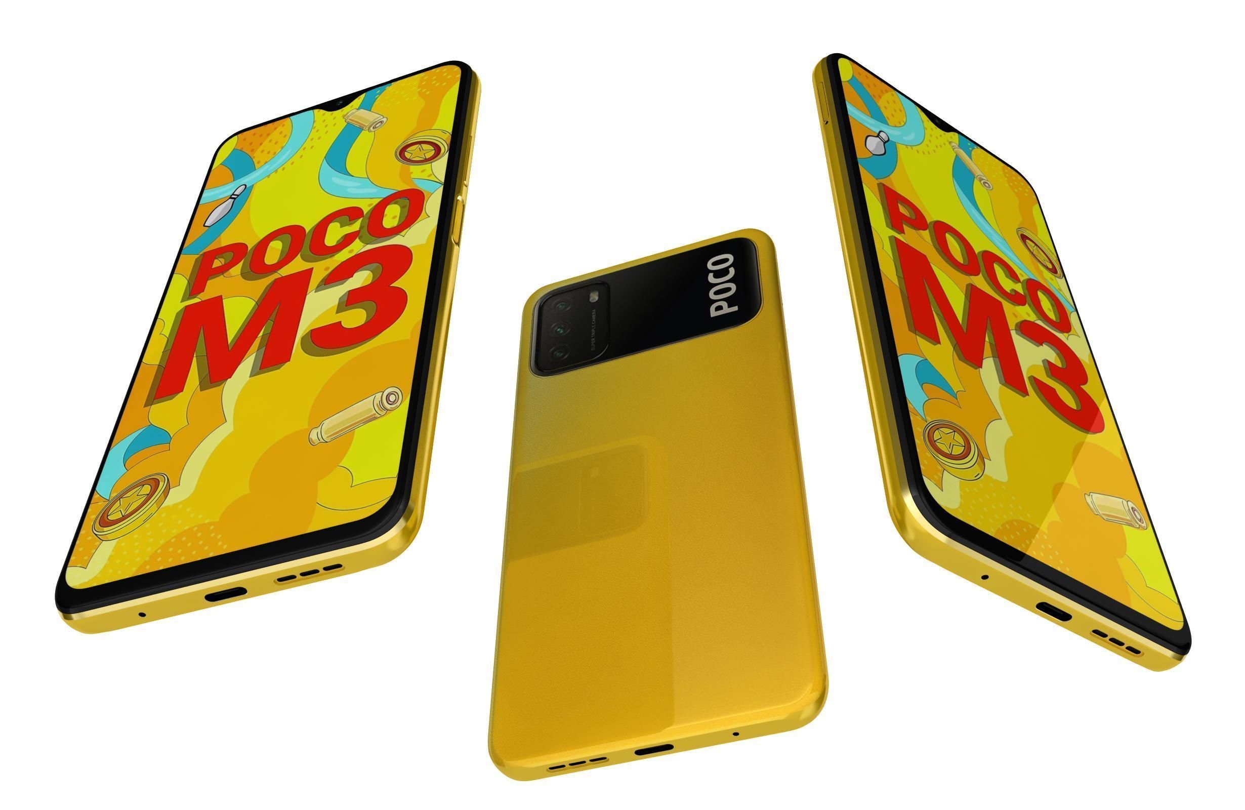 Xiaomi Poco M3 All Colors 3D model_13