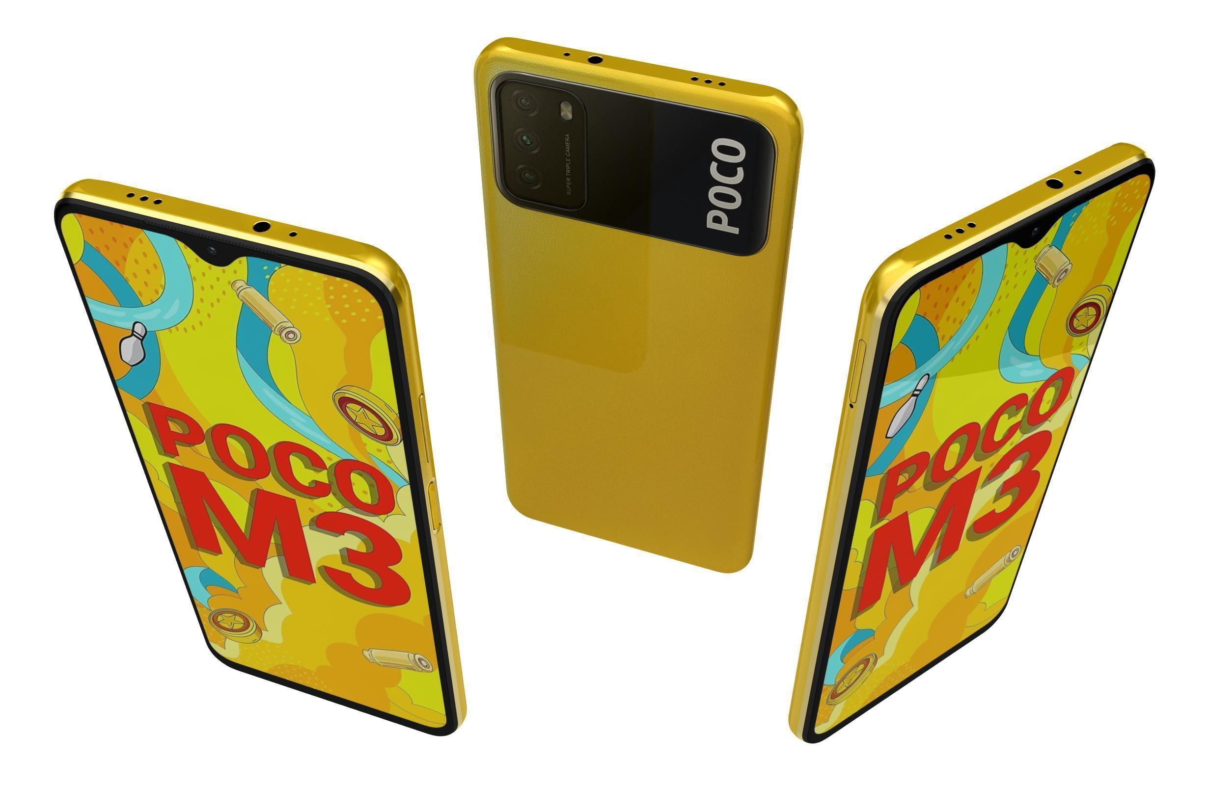 Xiaomi Poco M3 All Colors 3D model_11