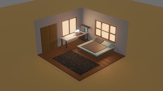 The room wtih light theme Free 3D model