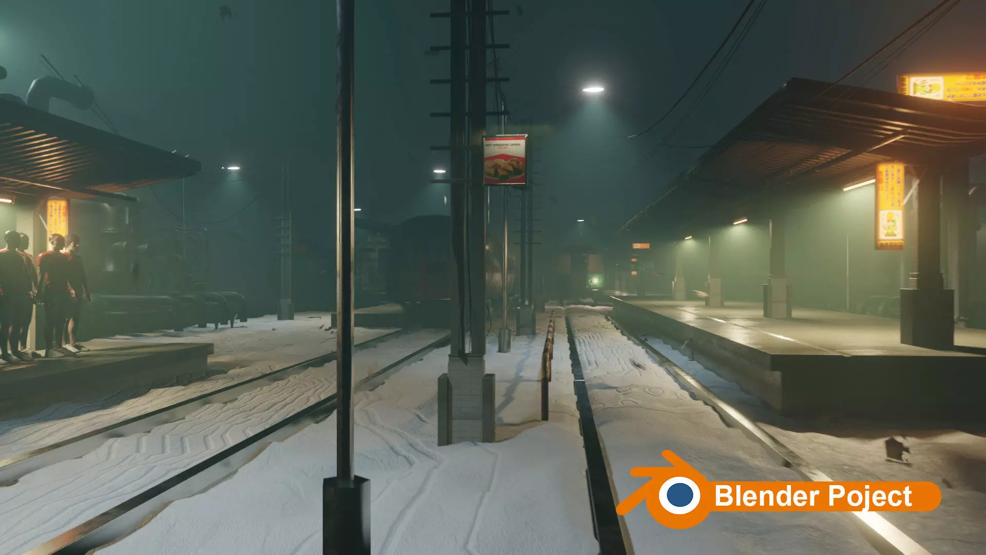 train station 3D model_0