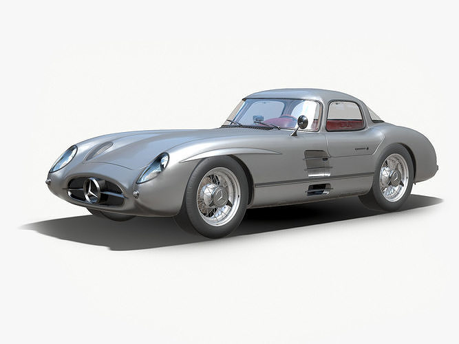 Mercedes Benz SLR 300 AMG PBR Low-poly 3D model