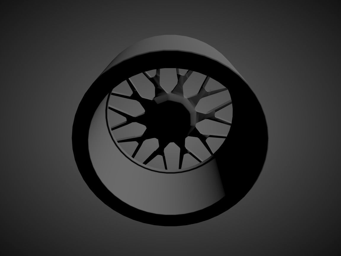 VOSSEN S17-07 scalable and printable rims 3D print model_1