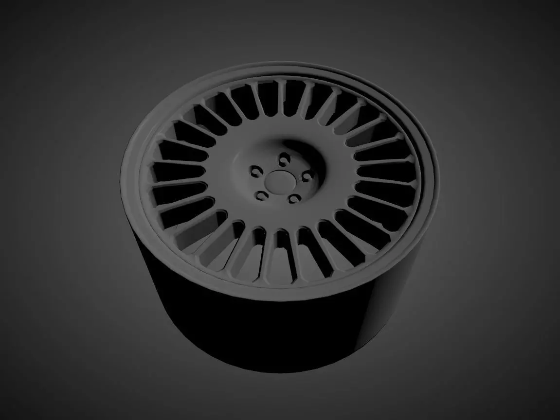VOSSEN MLR-1 scalable and printable rims 3D print model_0