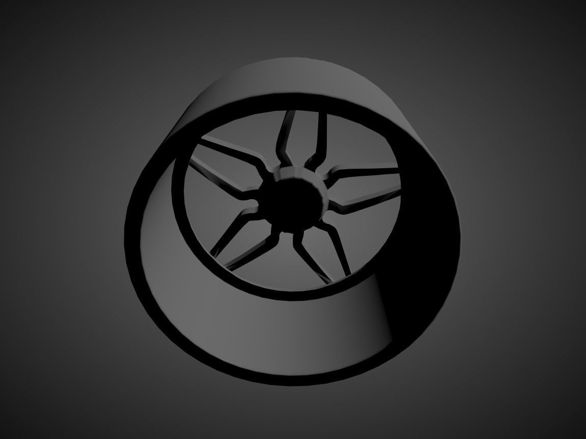 VOSSEN HC-2 scalable and printable rims 3D print model_1