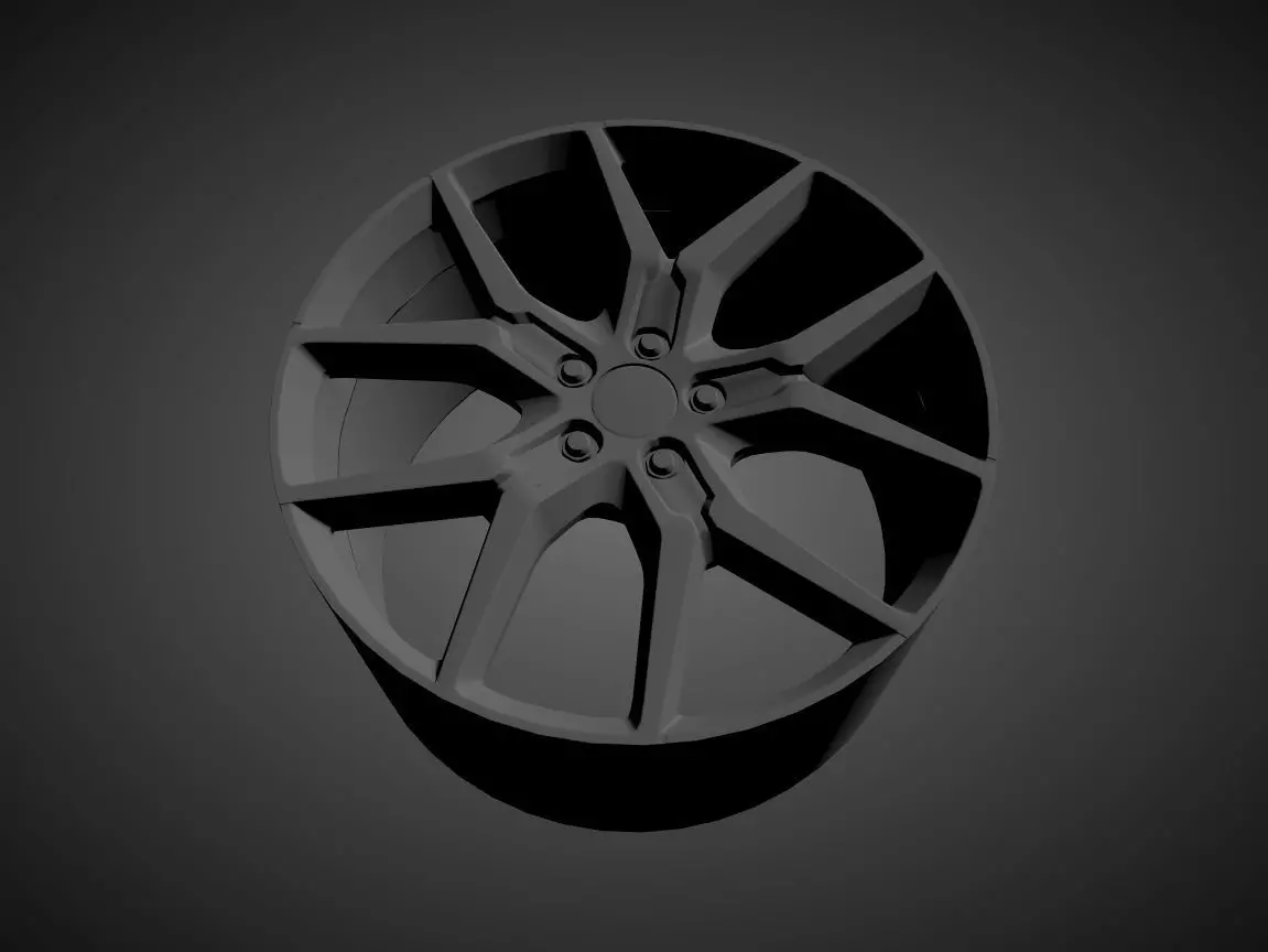 VOLVO S 60 POLESTAR OEM scalable and printable rims 3D print model_0