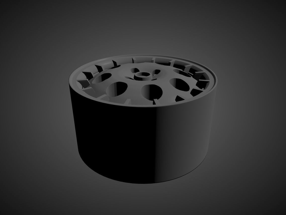 SPEEDLINE CORSE LANCIA DELTA OEM scalable and printable rims 3D print model_1