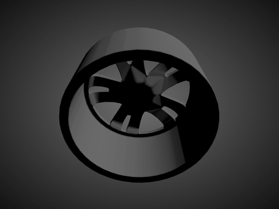 SKODA FABIA RS OEM scalable and printable rims 3D print model_1