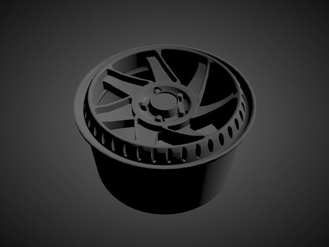 RAD48 VR scalable and printable rims 3D print model