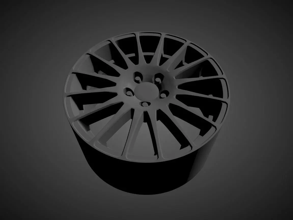 OZ RACING SUPER TURISMO scalable and printable rims 3D print model_0