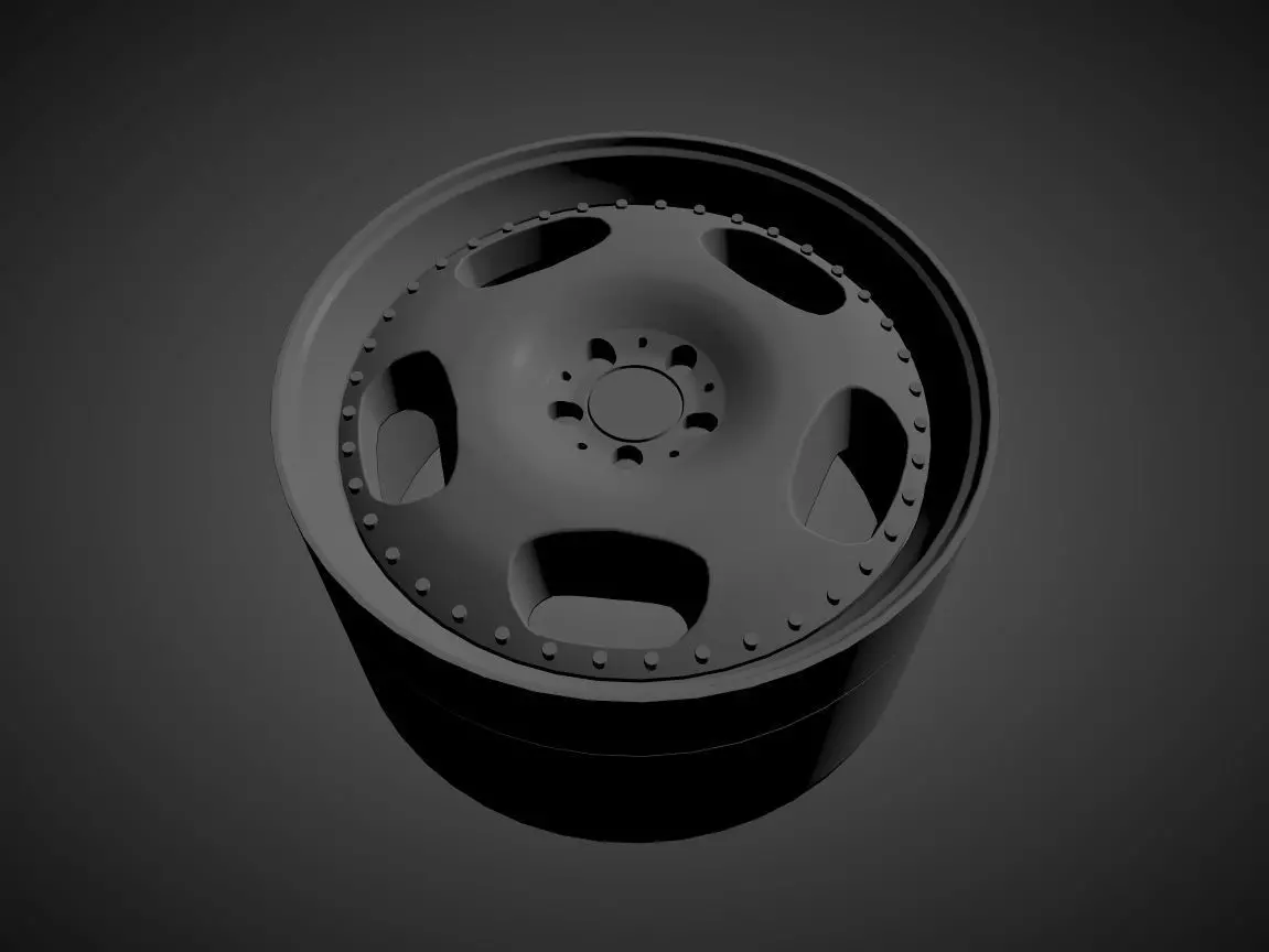 MECXTREME 1 scalable and printable rims 3D print model_0