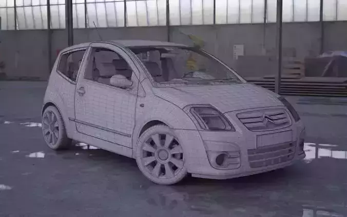 Car Model Citroen C2 3D model