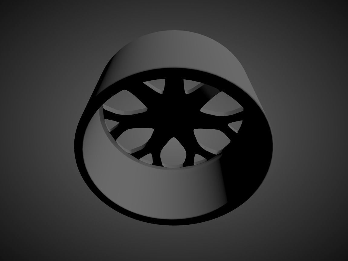 MASERATI QUATTROPORTE OEM scalable and printable rims 3D print model_1