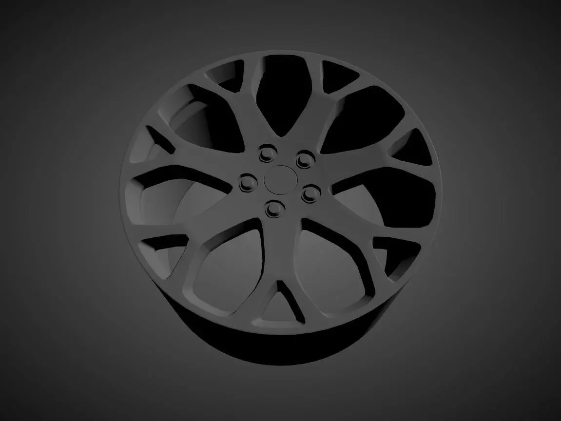 MASERATI QUATTROPORTE OEM scalable and printable rims 3D print model_0