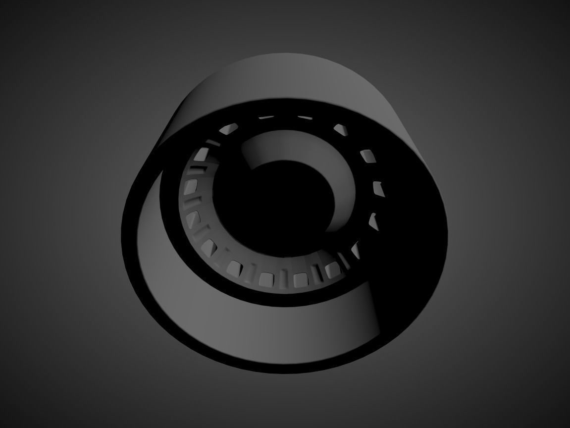 FIAT UNO OEM STEEL RIM scalable and printable 3D print model_1