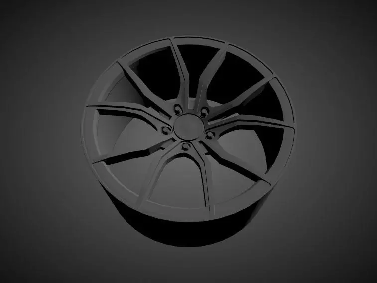 COR VENOM DUO-BLOC CONCAVE scalable and printable rims 3D print model_0