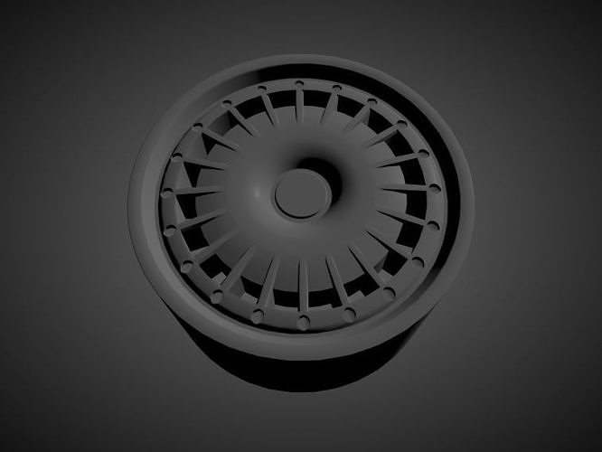 BUGATTI EB110 scalable and printable rims 3D print model