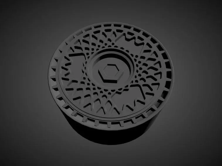 BBS TURBOFAN scalable and printable rims 3D print model_0