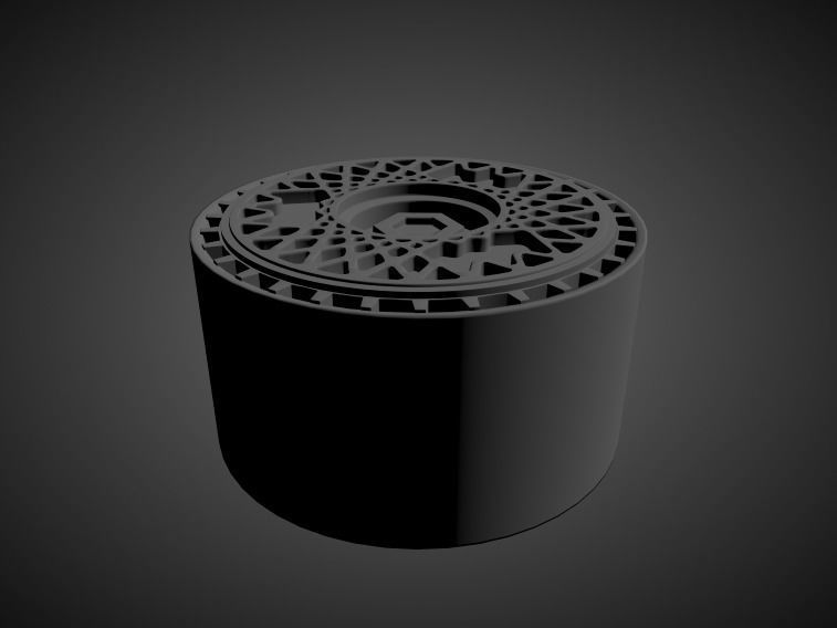 BBS TURBOFAN scalable and printable rims 3D print model_1