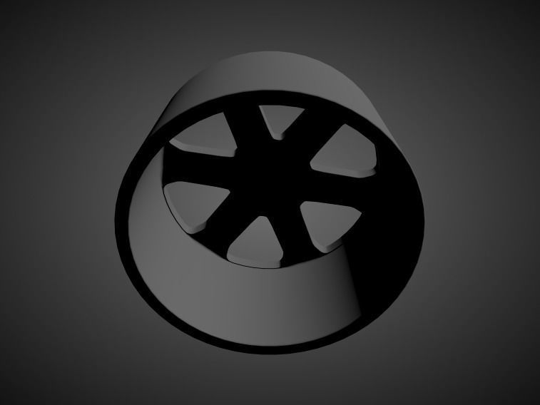 AUDI S4 B5 OEM scalable and printable rims 3D print model_1