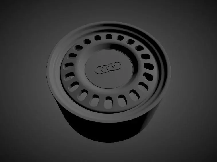 AUDI A8 OEM STEEL scalable and printable rims 3D print model_0