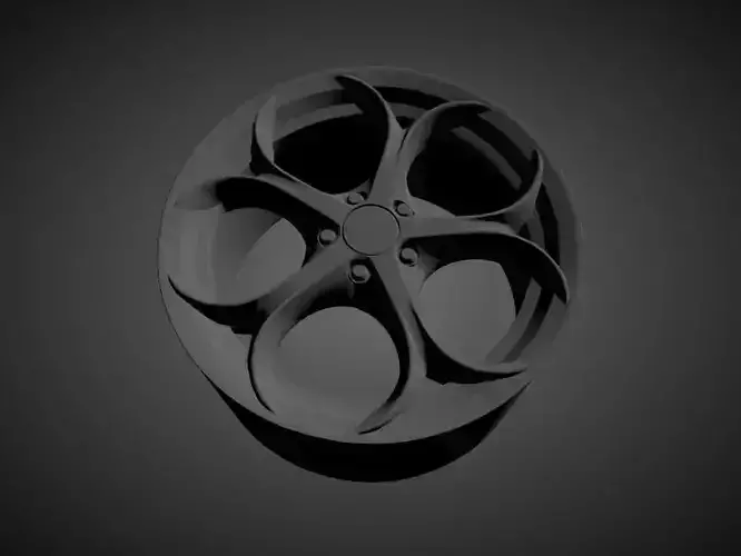 ALFA ROMEO QUADRIFOGLIO scalable and printable rims 3D print model