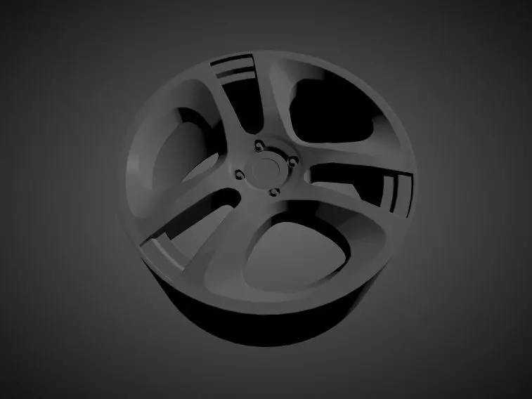 ALFA ROMEO MITO OEM scalable and printable rims 3D print model_0