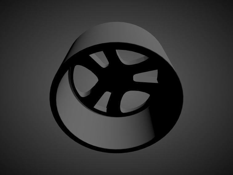 ALFA ROMEO MITO OEM scalable and printable rims 3D print model_1