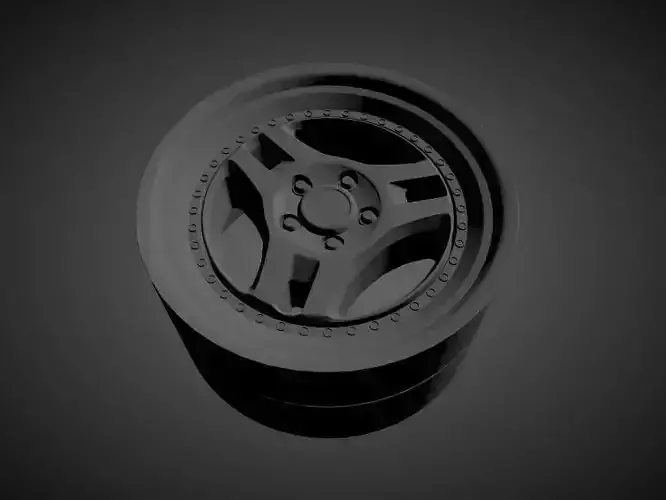 ADVAN SA3 scalable and printable rims 3D print model