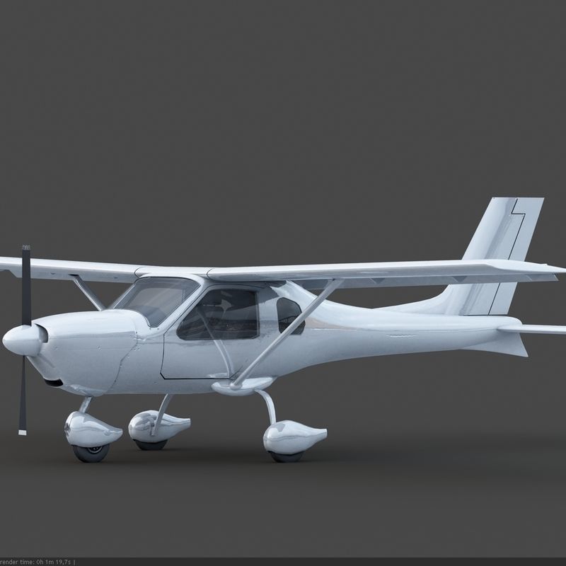 Jabiru F-160c 3D model_13