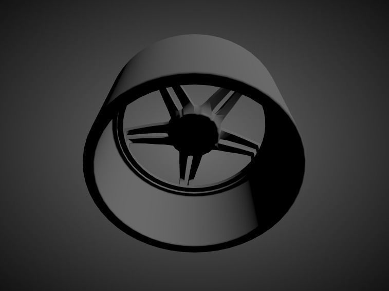 ADV05 scalable and printable rims 3D print model_1