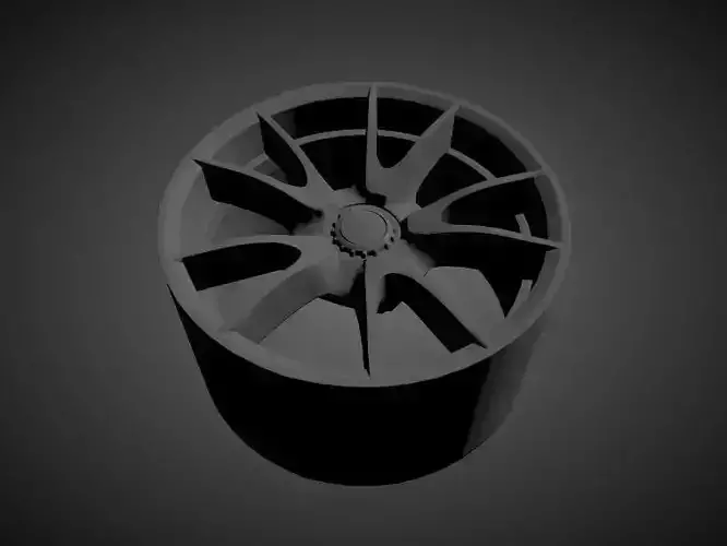 997 GT3 OEM scalable and printable rims 3D print model