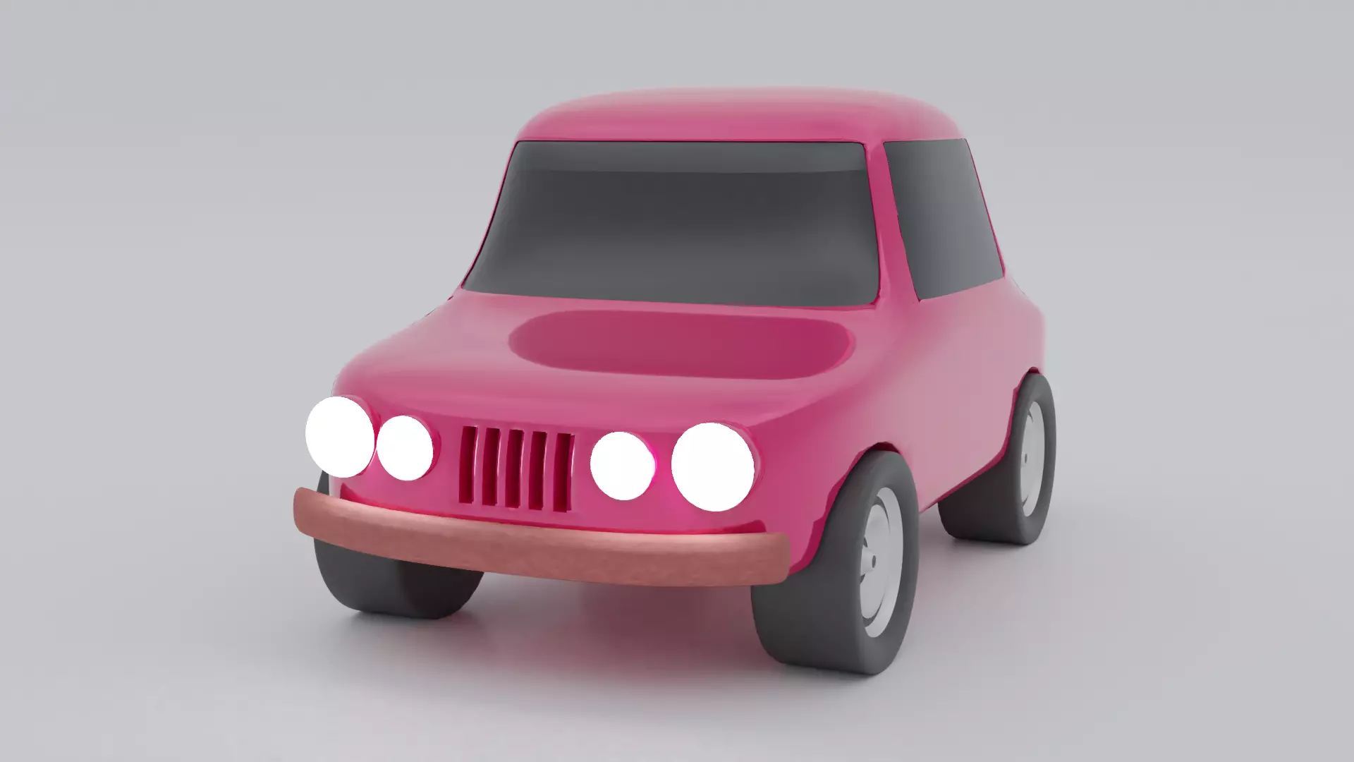 Old School Toy Car 3D model Free low-poly 3D model