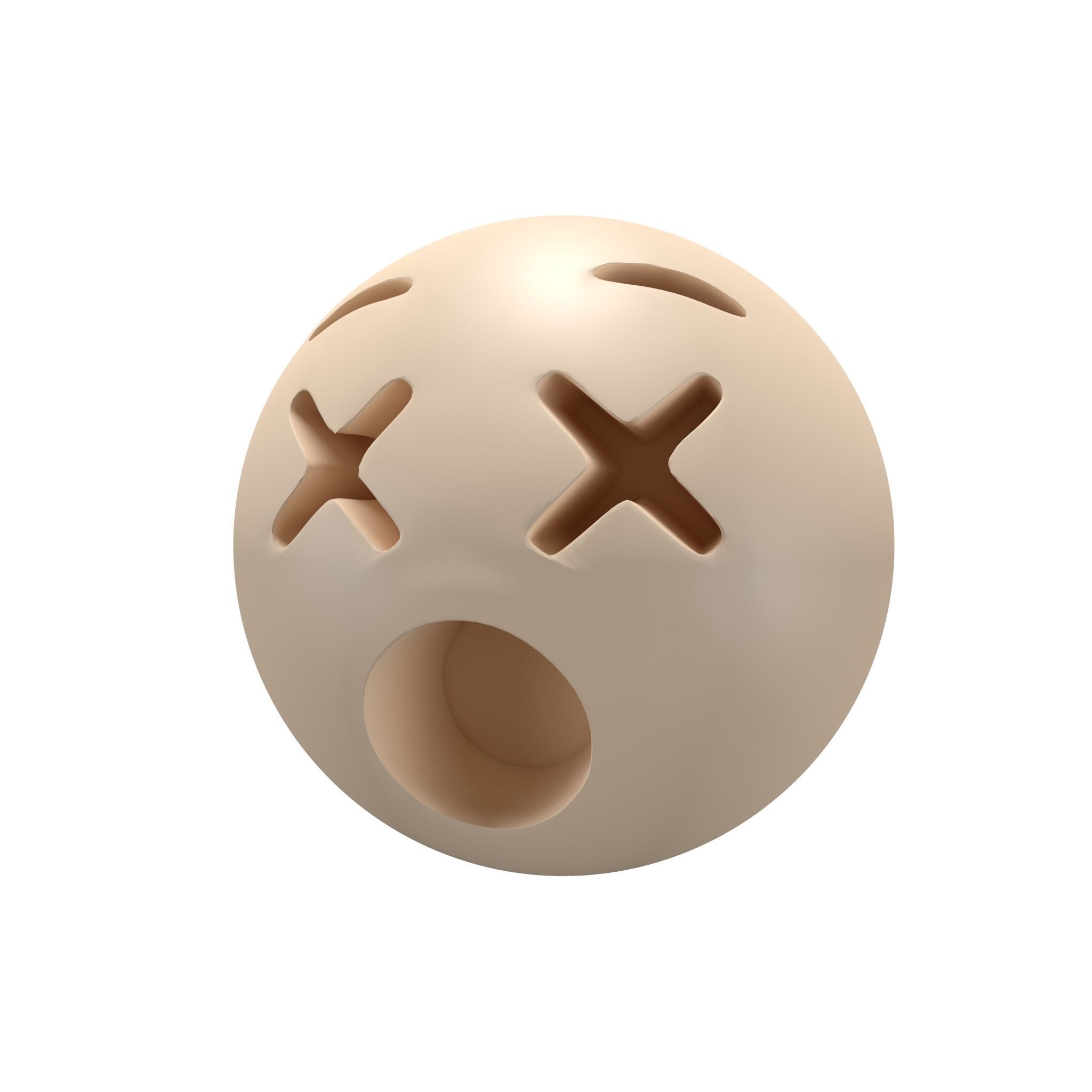 Dizzy Face 02 Low-poly 3D model_0