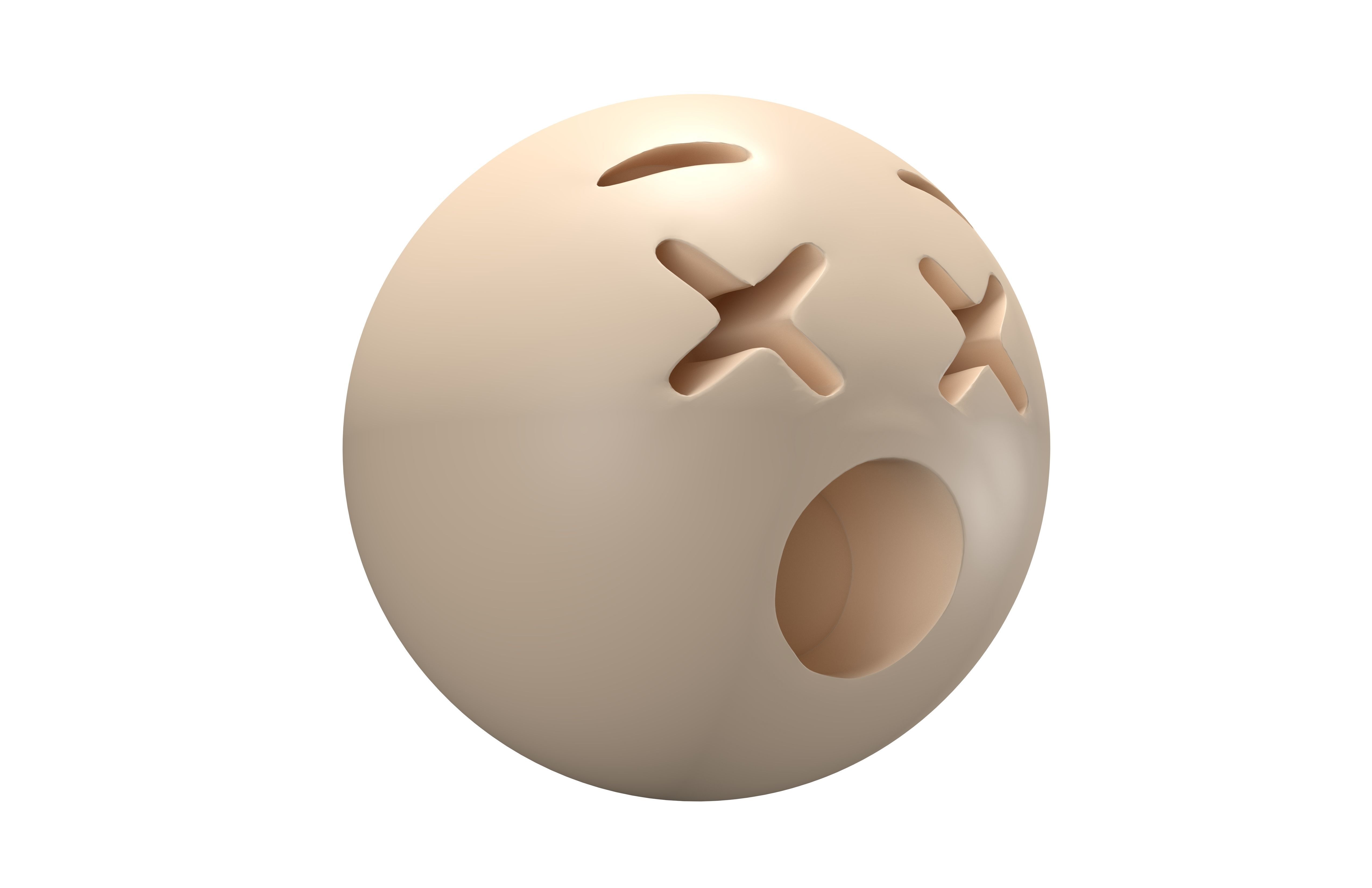 Dizzy Face 02 Low-poly 3D model_2