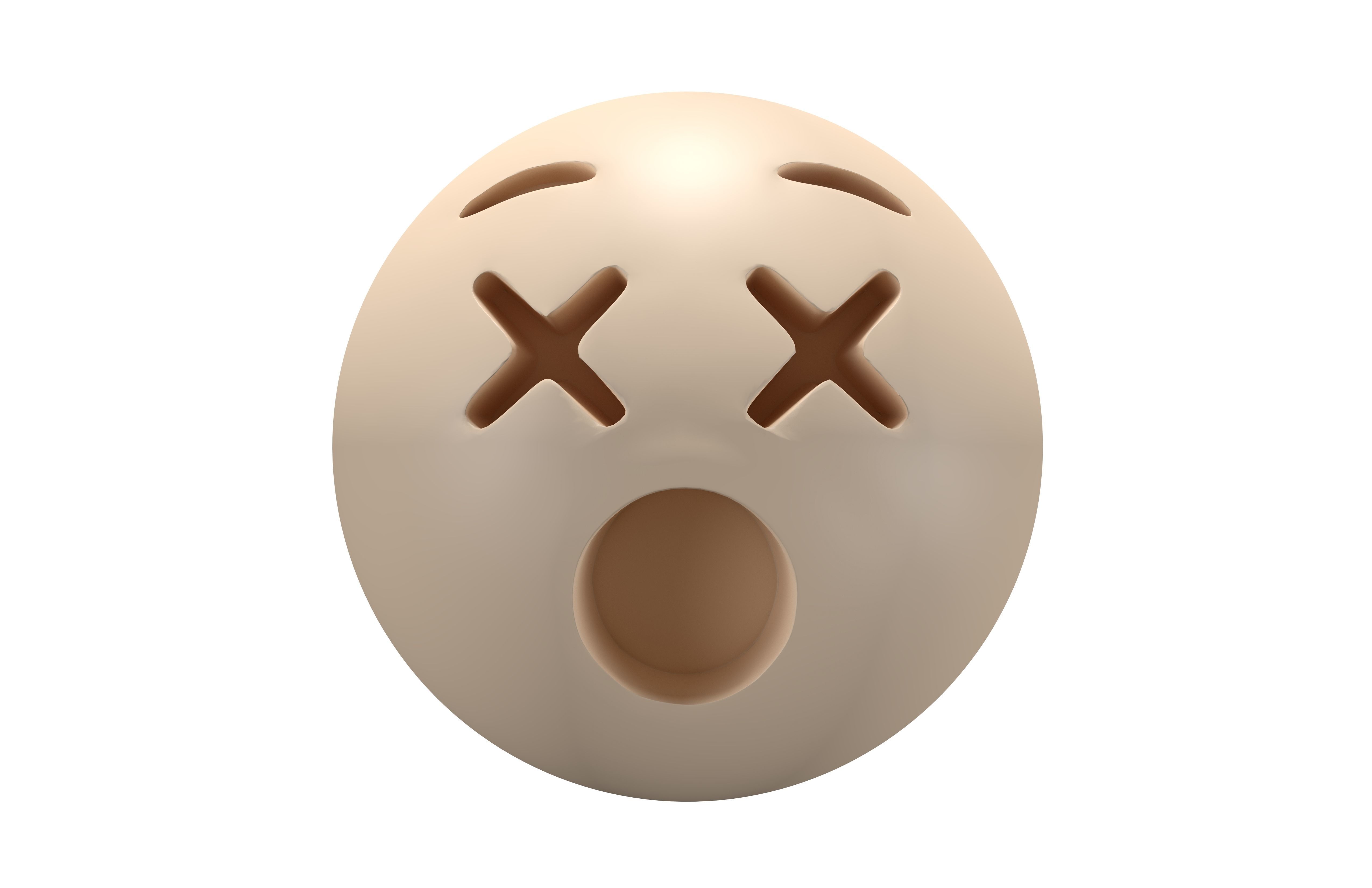 Dizzy Face 02 Low-poly 3D model_1