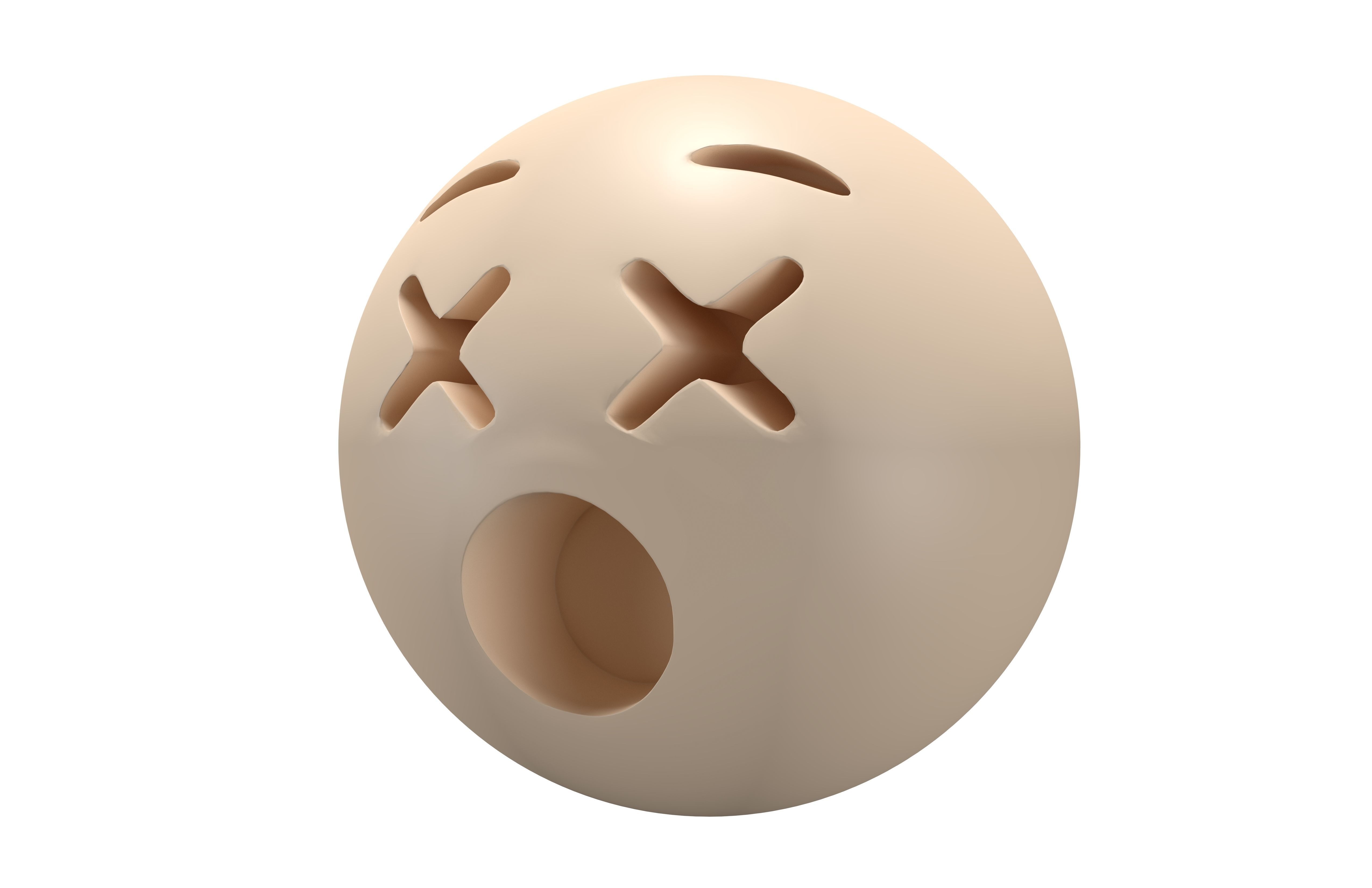 Dizzy Face 02 Low-poly 3D model_3