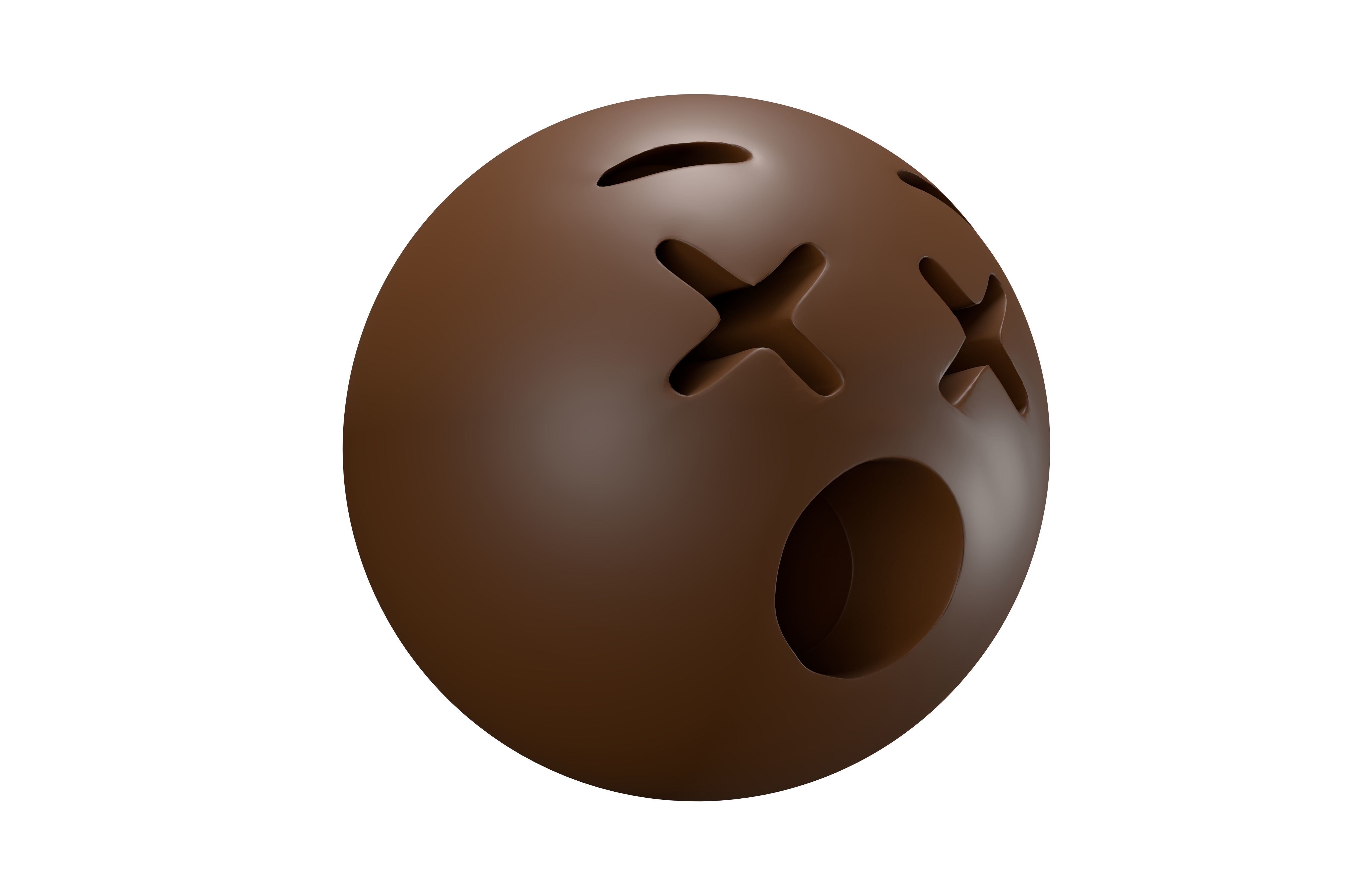 Dizzy Face 04 Low-poly 3D model_3