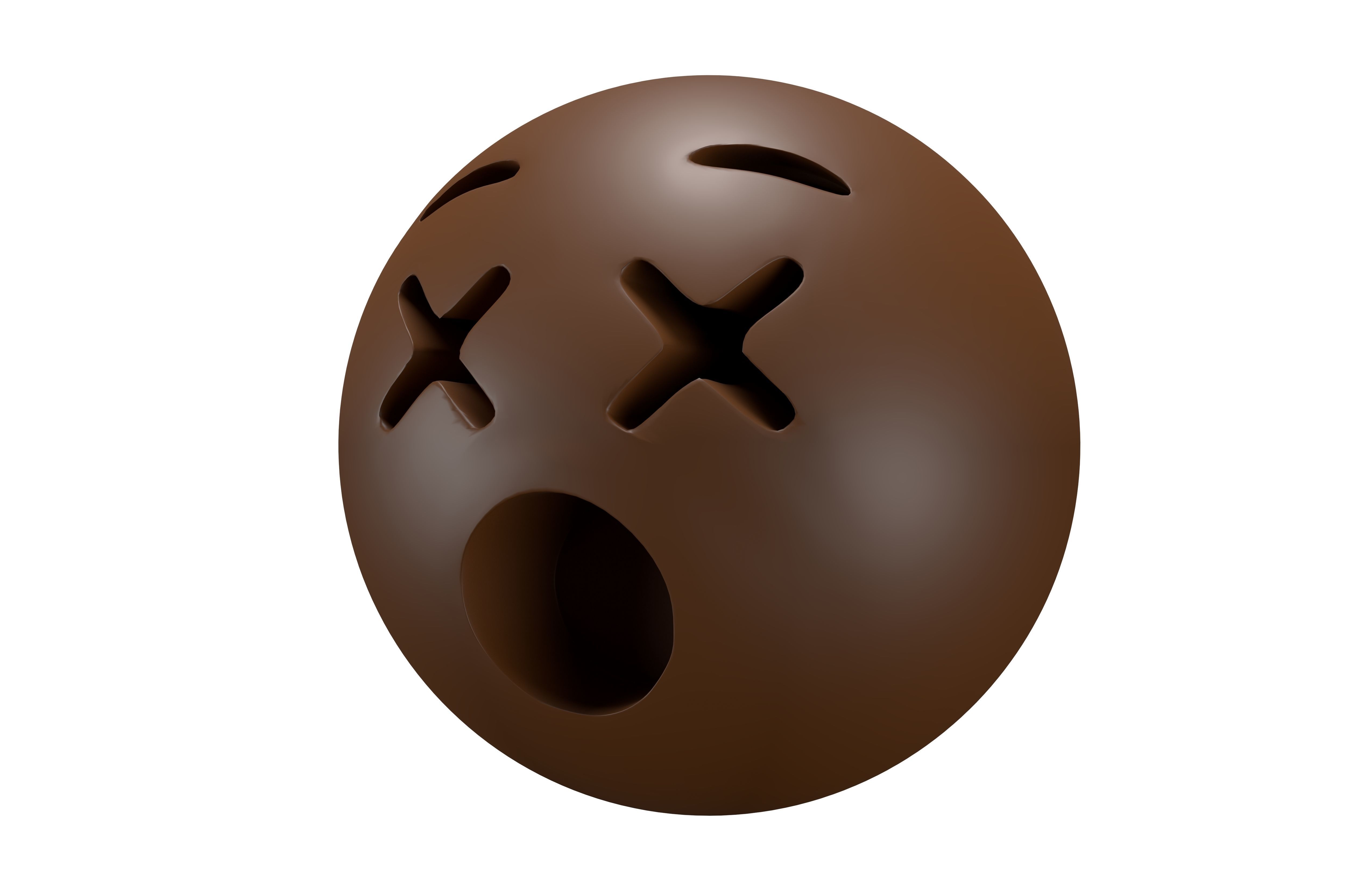 Dizzy Face 04 Low-poly 3D model_1