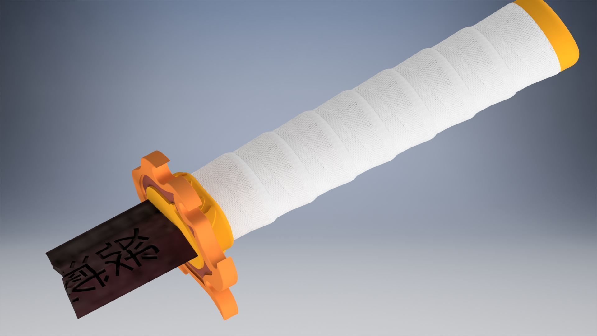 KIMETSU NO YAIBA RENGOKU BROKEN SWORD DEMON SLAYER 3D print model_4